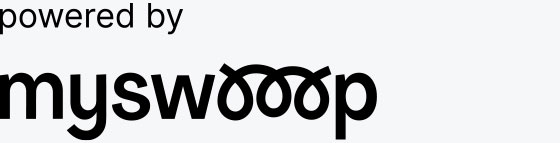 Schwarzer Schriftzug „powered by myswooop“ auf weißem Hintergrund, wobei das „ooo“ in „myswooop“ durch drei ineinander verschlungene Kreise dargestellt ist. Schwarzer Schriftzug „powered by myswooop“ auf weißem Hintergrund, wobei das „ooo“ in „myswooop“ durch drei ineinander verschlungene Kreise dargestellt ist.