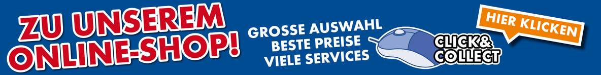 Grafisch gestaltetes Banner mit Hinweis auf Click & Collect Service bei Euronics Lindbüchl Grafisch gestaltetes Banner mit Hinweis auf Click & Collect Service bei Euronics Lindbüchl