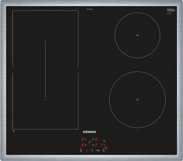 Siemens EM645CSB5E Glaskeramik Induktions Kochfeld Edelstahl EURONICS