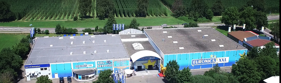 Euronics XXL am Standort Tettnang von oben
