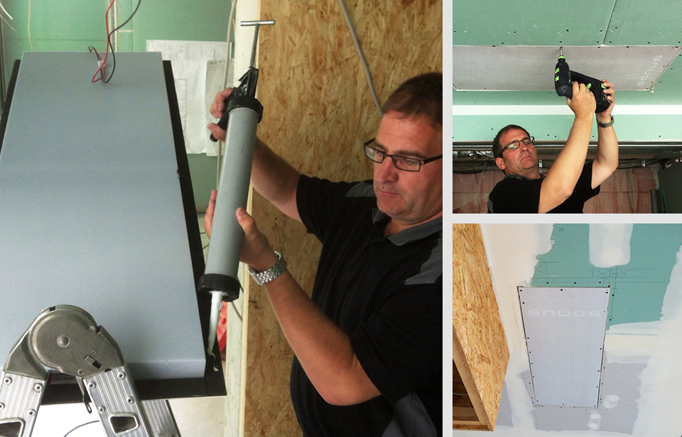 Inwall Soundpanels werden von uns installiert