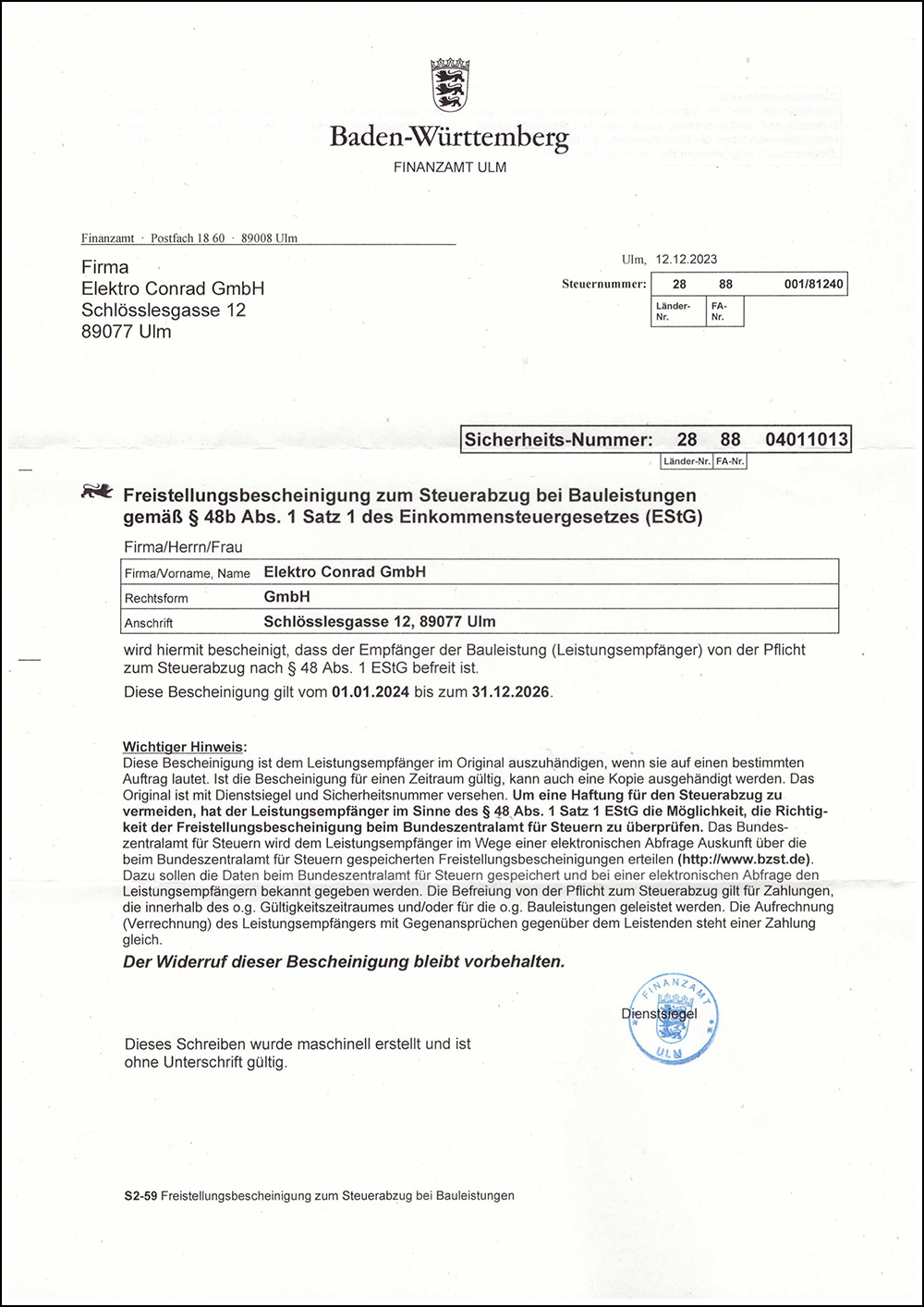 Conrad-Ulm-Freistellungsbescheinigung-2024-2026.jpg