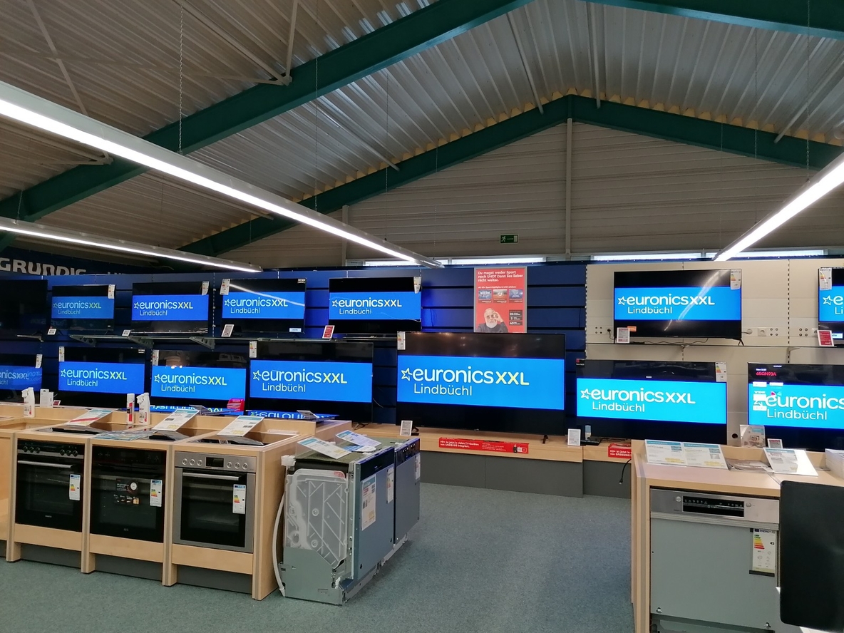 Fernseher-Ausstellung.