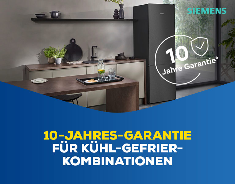 Siemens 10 Jahre Garantie