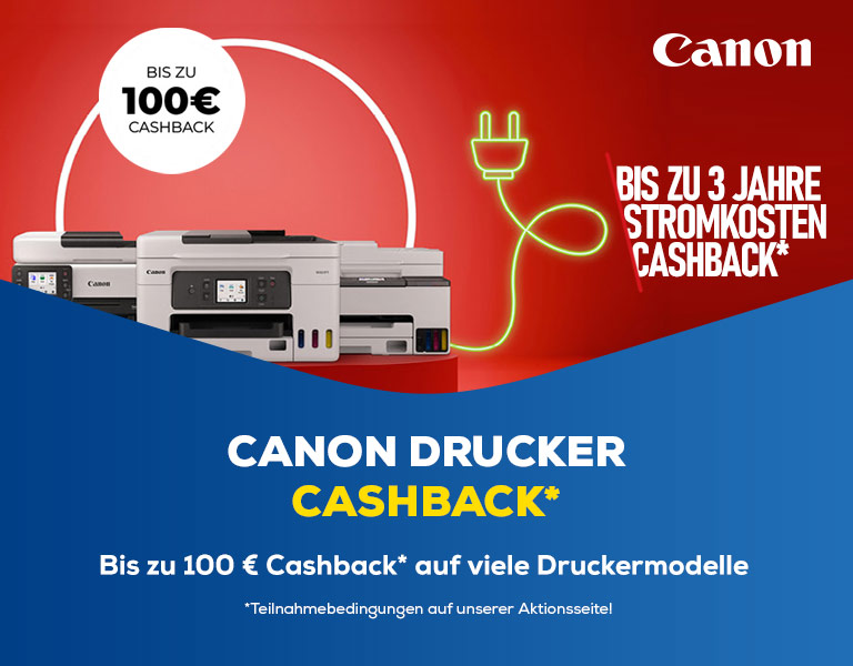 Canon Cashback Drucker Aktion