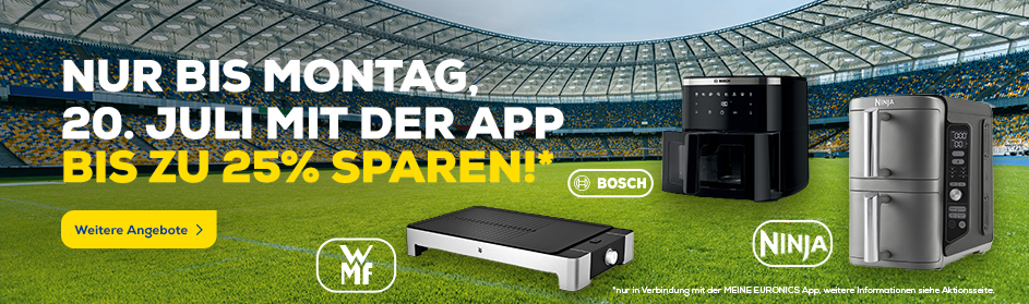 Mit der App bis zu 25% sparen.