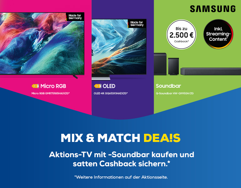 Samsung Mix & Match Cashback