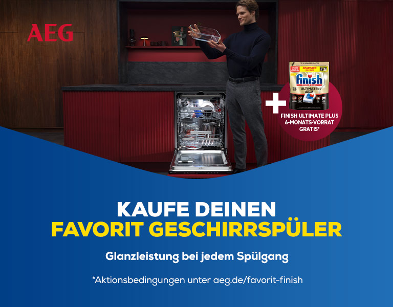 AEG Dish Zugabe Aktion Finish Tabs