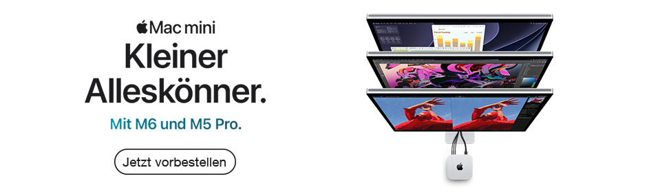 Apple Mac mini mit M6 und M5 Pro