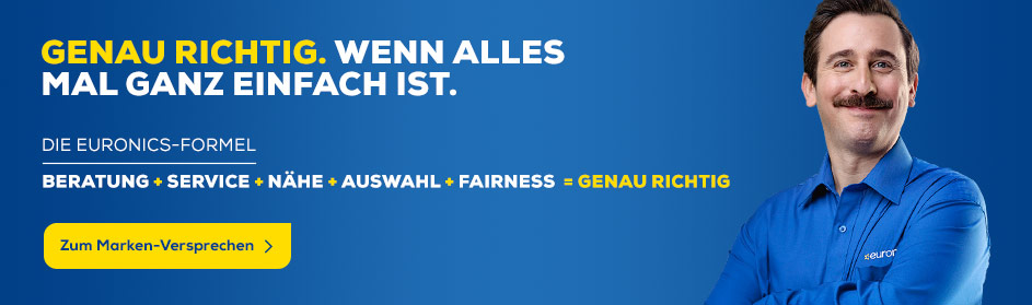 Genau richtig. EURONICS Formel