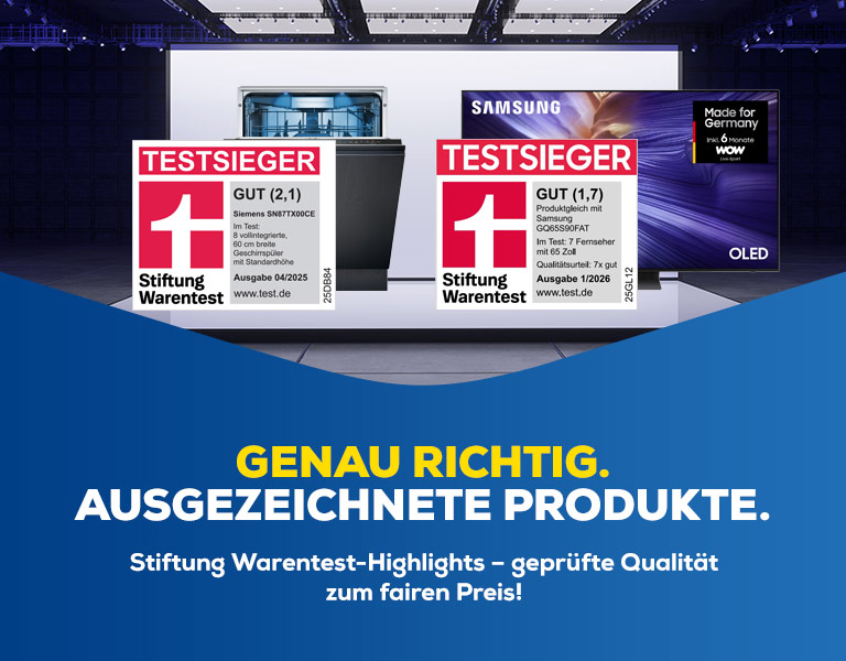 Ausgezeichnete Produkte.