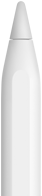 Ein Apple Pencil, der die Spitze des Geräts zeigt