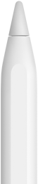 Ein Apple Pencil, der die Spitze des Geräts zeigt