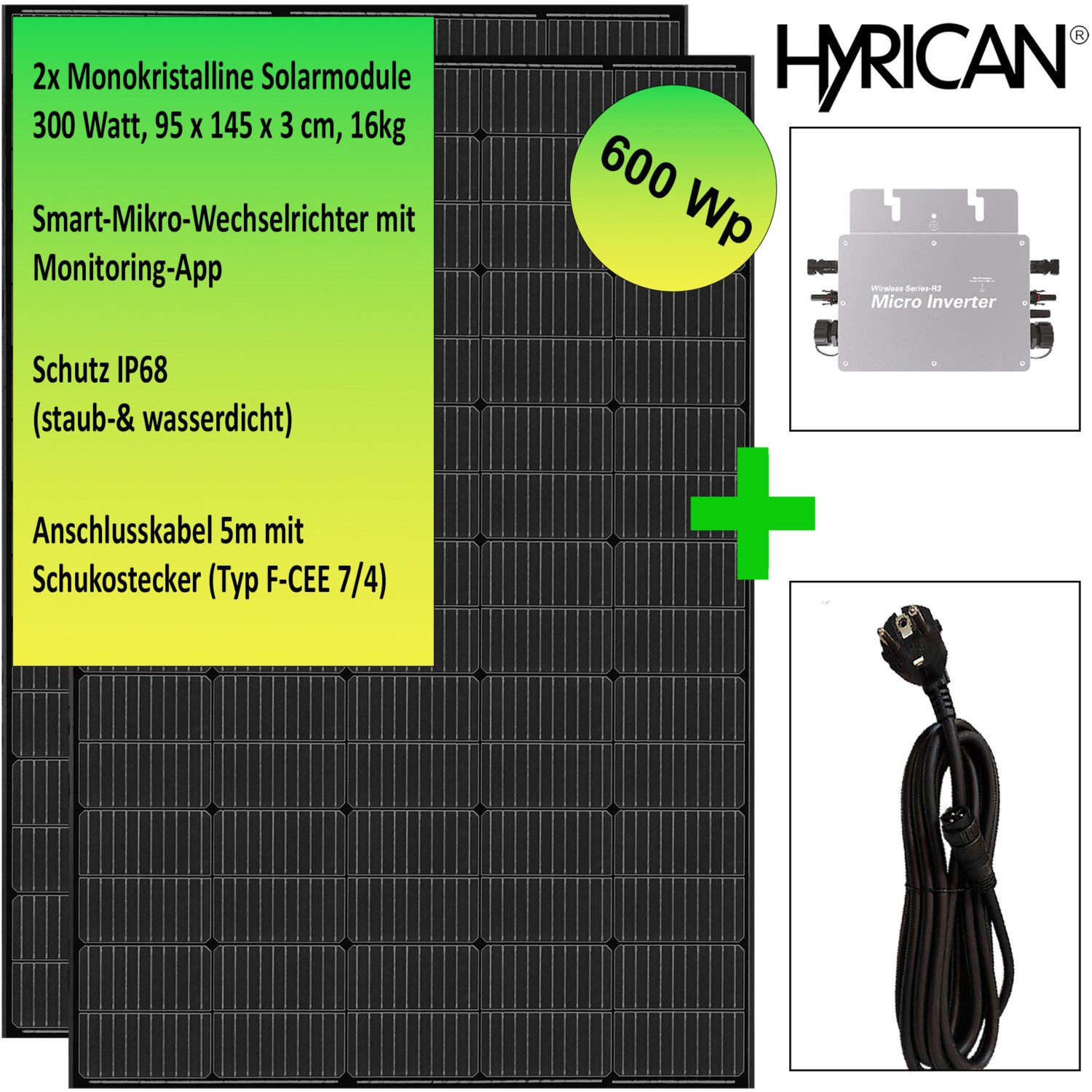 Hyrican Balkonkraftwerk 600WP