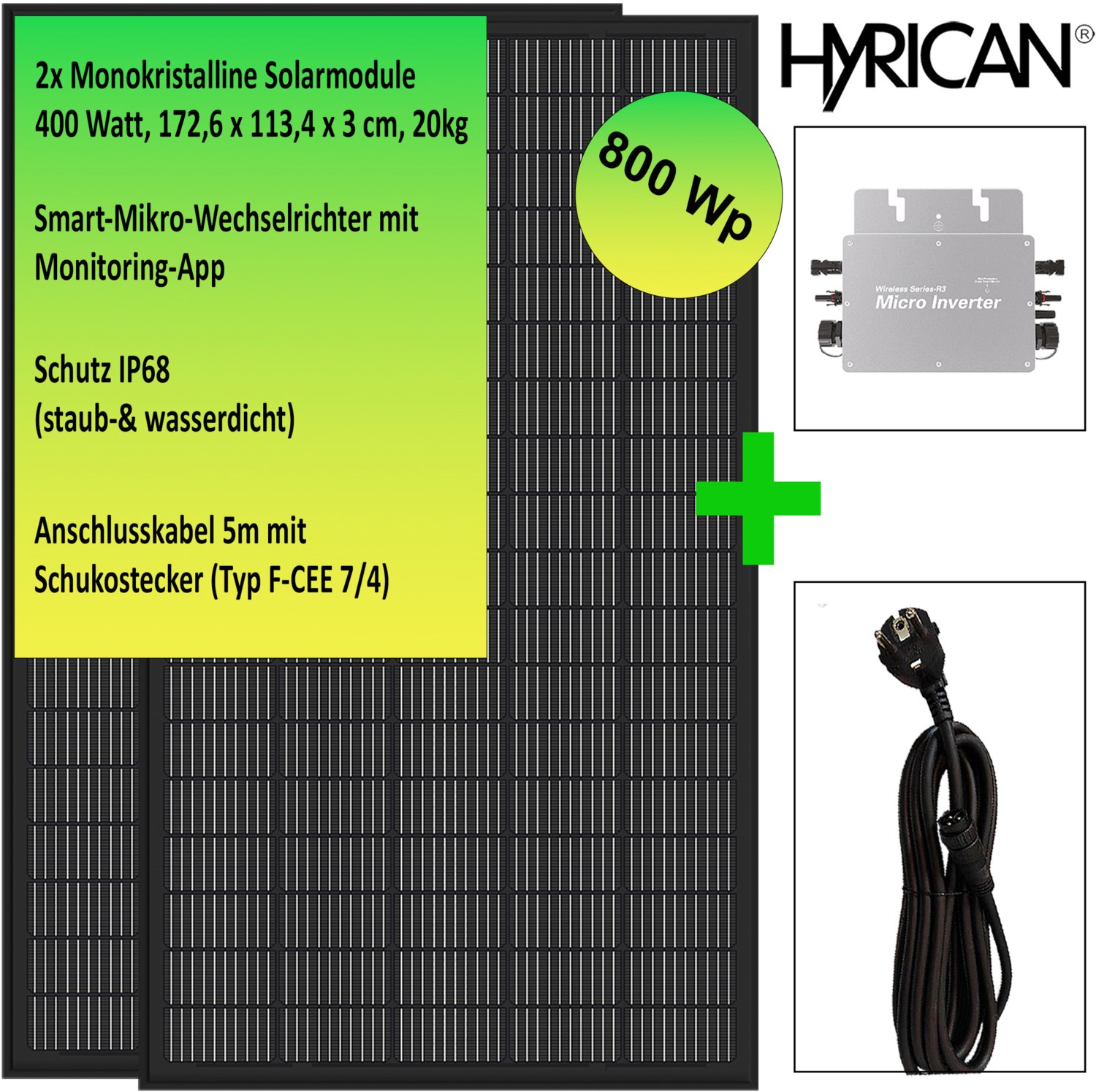 Hyrican Balkonkraftwerk 800WP