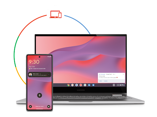 Laptop und Smartphone