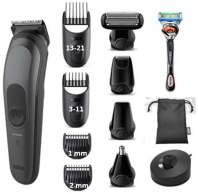 Braun Haarschneider mit Zubehör