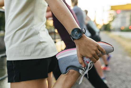 SmartWatch beim Sport