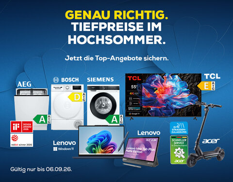 Tiefpreise im Hochsommer