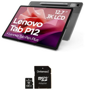 Lenovo Tab P12 (ZACH0112SE) Tablet storm grey inkl. microSDXC Card