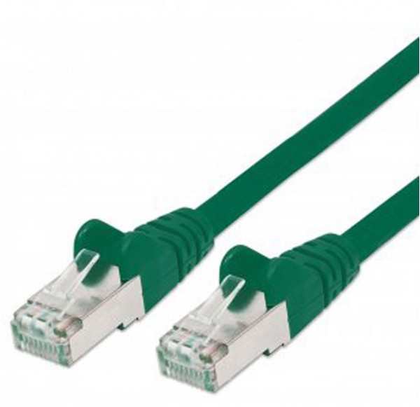 Patchkabel mit Cat7-Rohkabel S/FTP grün (5m)