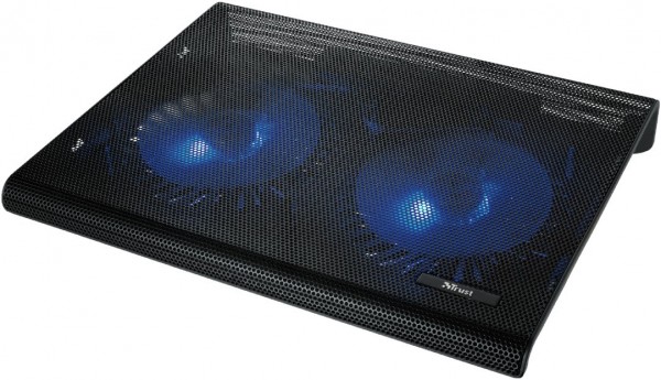 Laptop Cooling Stand + Dual Fans blau