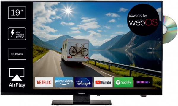 LDDX19IBT-B 47 cm (19") LED-TV mit DVD-Spieler, HD Ready, Smart-TV, DVB-T2/DVB-C/DVB-S2