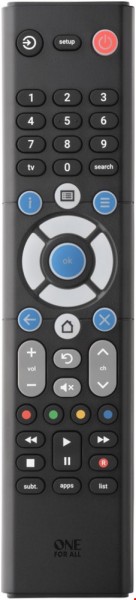 Essence TV Universalfernbedienung schwarz