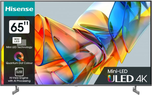 65U6KQ 164 cm (65") Mini LED-TV, 4K Ultra HD, Smart-TV, DVB-T2/DVB-C/DVB-S2, Sprachsteuerung