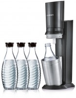 Crystal 3.0 Aktionspack 3 Karaffen Trinkwasser-Sprudler titan