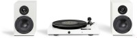 Juke Box E1 + Speaker Box 5 E Hifi-System (inkl. Ortofon OM5e Tonabenehmer) hochglanz weiß