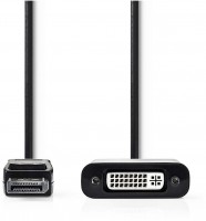 CCGP37250BK02 DP-Adapter (0,2m) schwarz DP-Stecker>DVI-D 24+1 Buchse