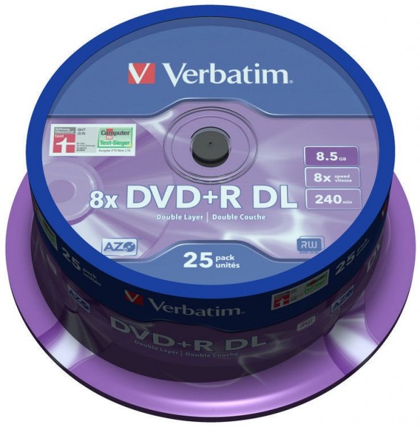 DVD+R DL 8x 8.5GB (25er Spindel)