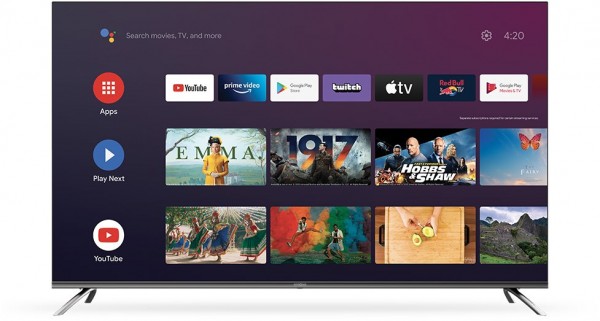 SRT55UD7553 139 cm (55") LCD-TV mit LED-Technik grau/silber, 4K Ultra HD, Smart-TV, HDR-Wiedergabe, DVB-T2/DVB-C/DVB-S2, Sprachsteuerung