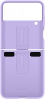 Silikon Cover mit Ring für Galaxy Z Flip4 bora purple
