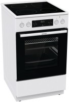 GECS5C60WPA Elektroherd mit Glaskeramikfeld weiß, 70 l, Pizza-Stufe, schnelles Vorheizen, rundum katalytische Selbstreinigungswände, 50 cm breit, A
