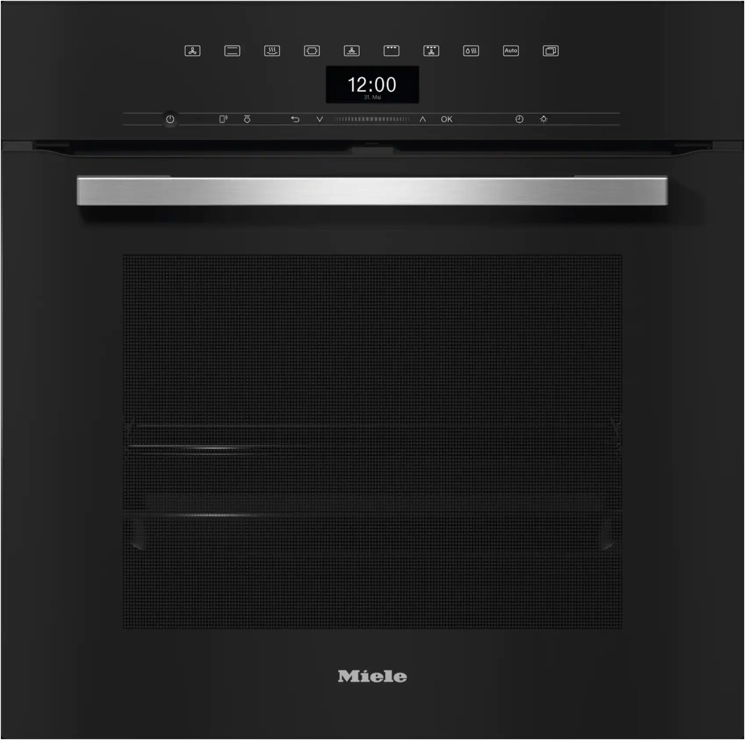 DGC 7351 Elektro-Backofen mit Dampfgarer obsidianschwarz, 76 l, schnelles Vorheizen, Rückwand katalytisch beschichtet, 59,5 cm breit, A+