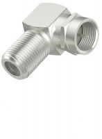 SAT-Adapter F-Stecker>F-Kupplung silber