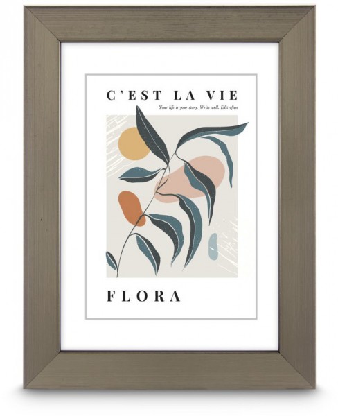 Kunststoffrahmen Flora 15x20cm stahl