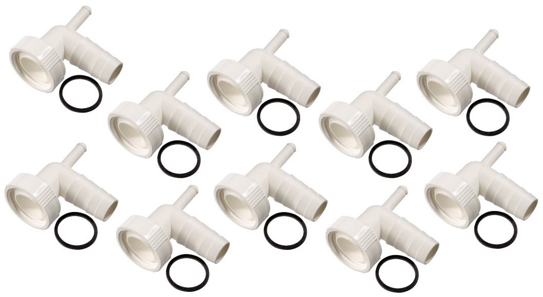 Xavax Siphonanschluss Set - 10 Stück Für Waschmaschine & Spülmaschine Ablauf