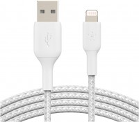 Lightning > USB Kabel (3m) ummantelt weiß
