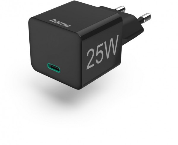 Mini-Schnellladegerät USB-C (25W) schwarz