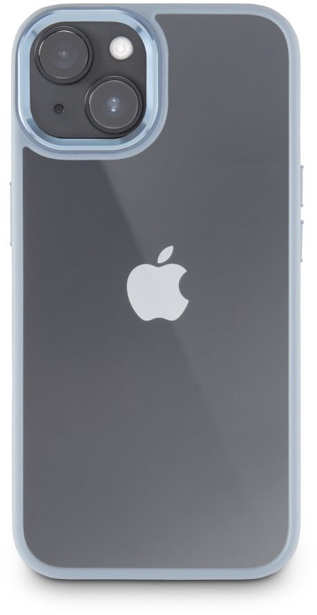 Handyhülle Cam Protect für iPhone 15 Plus blau/transparent