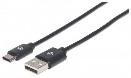 USB 2.0 Type-C St. > USB St. (0,5m) schwarz