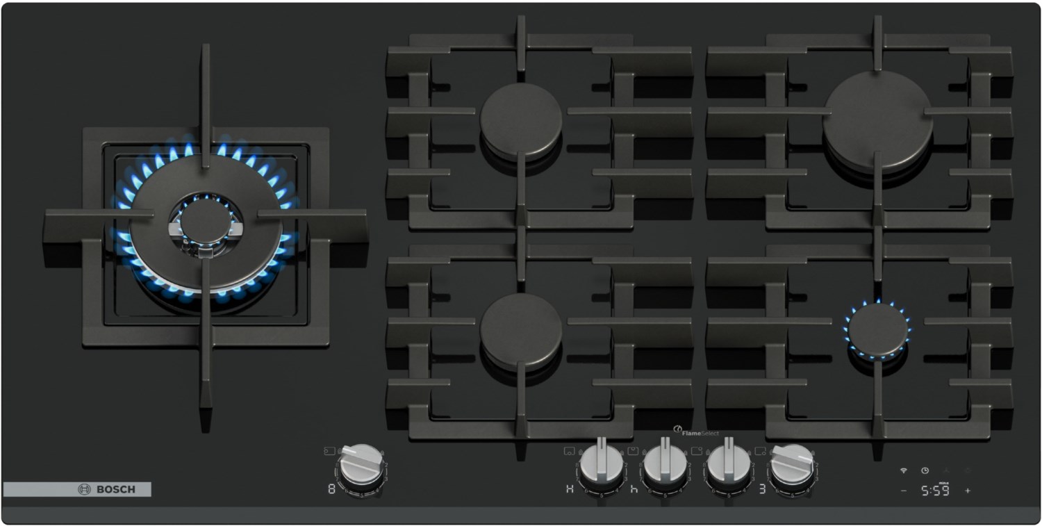 PRS9A6H40 Gas-Einbaukochmulde schwarz