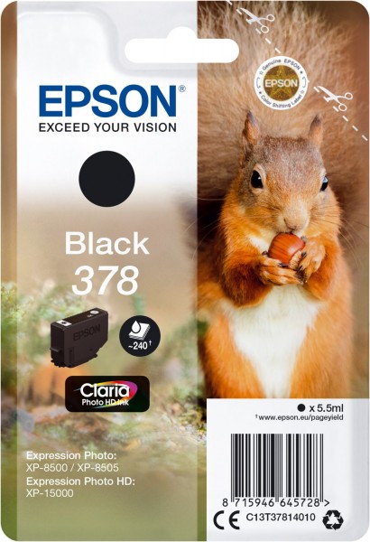 378 Claria Photo HD Tintenpatrone schwarz