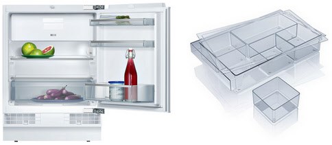 KUMK82GF Unterbau-Kühlschrank mit Gefrierfach bestehend aus K4336XFF0 + KS1870Z0 weiß / F