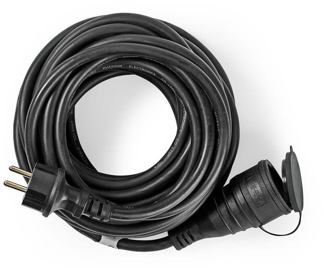 PECN120FBK Netzkabelverlängerung (20m) schwarz