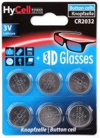 CR2032 Lithium 6er Blister Batterie silber