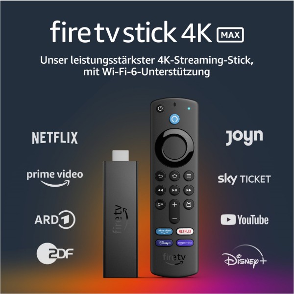 Amazon Fire TV Stick 4K Max (2021) schwarz | EURONICS